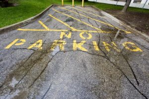 Cracked Parking Lot